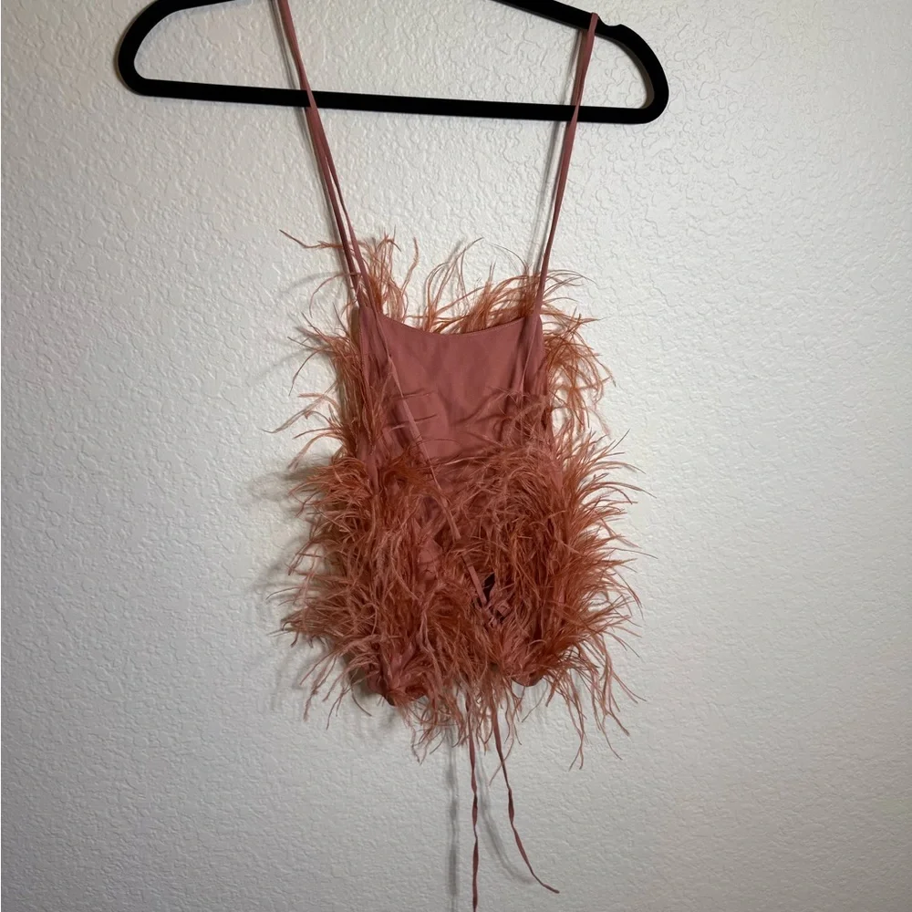 Cult Gaia Feathered Tank Top Joey Top - Picture 6 of 9